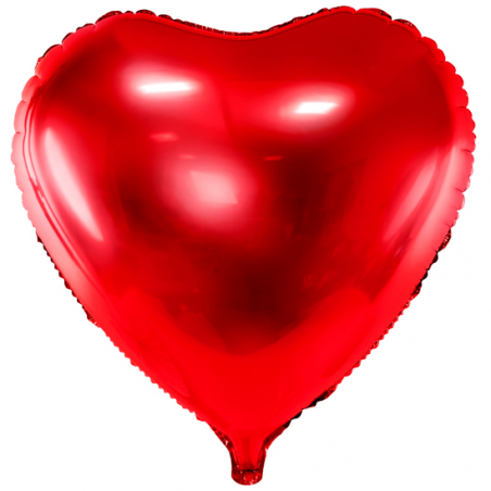 Ballon Alu Coeur Rouge - Décoration Anniversaire