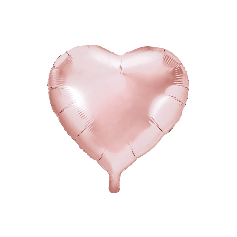 Ballon Géant Coeur Rose Cuivré Gold Hello World Baby Shower 