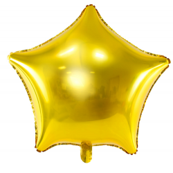 Ballon Etoile Doré Or Brillant