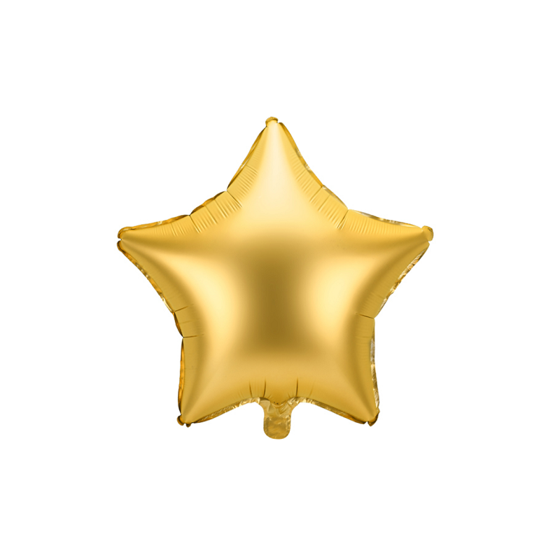 Ballon Etoile Doré Chromé