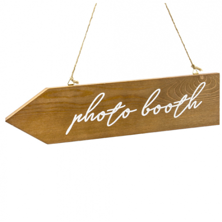 Panneau Photobooth en Bois Naturel