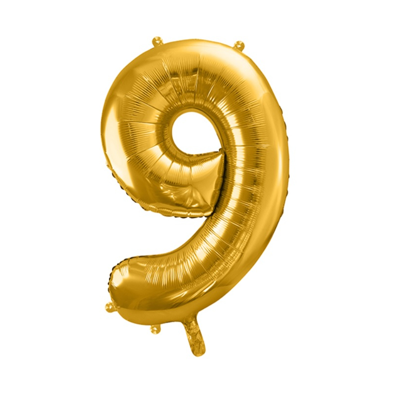 Ballon 35cm Chiffre Numero Neuf 9 Or Dore Pour Feter Un Anniversaire Ballon 35cm Chiffre Numero Neuf 9 Or Dore Pour Feter Un Anniversaire