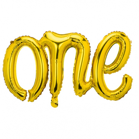 Ballon Banderole One Chiffre Numero 1 Or Dore Premier Anniversaire Ballon Banderole One Chiffre Numero 1 Or Dore Premier Anniversaire