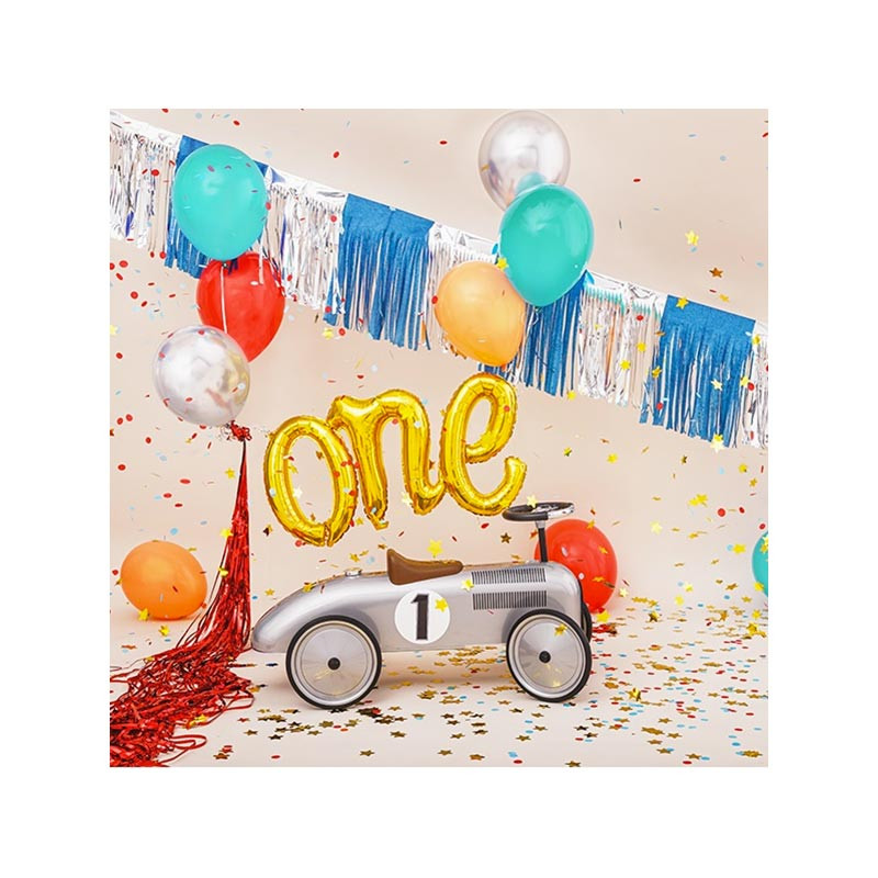 Ballon Géant Alu Or Doré Chiffre 1 An Fête d'Anniversaire enfant