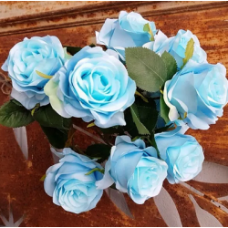 Roses Bleues Fleur Artificielle Decoration De Fete Intemporelle Roses Bleues Fleur Artificielle Decoration De Fete Intemporelle