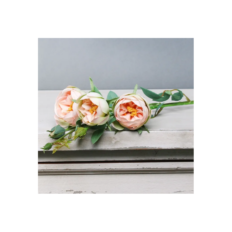 Roses Tintagel Pêche Fleurs Artificielles Premium