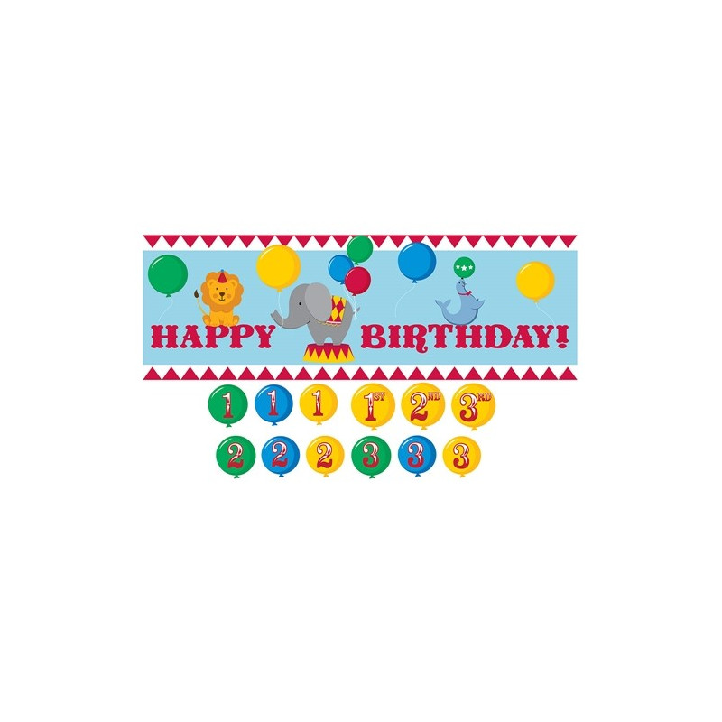 Banderole Geante En Decoration D Anniversaire Cirque