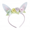 Serre-Tête Lapin avec Fleurs Pastel - Décoration de fête Serre-Tête Lapin avec Fleurs Pastel - Décoration de fête
