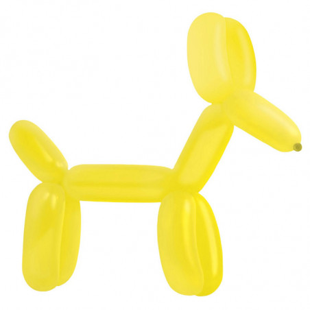 100 Ballons à Sculpter Jaune - Accessoires pro