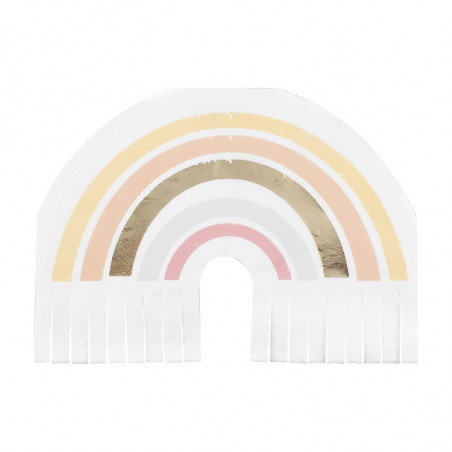 Serviettes Cocktail Etoiles Rose Gold - Rose Cuivré