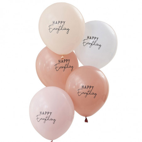 Ballons Latex Happy Everything Arc-en-Ciel Bohème Ballons Latex Happy Everything Arc-en-Ciel Bohème
