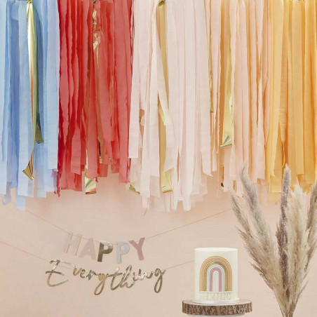 Mur de serpentins Happy Everything Arc-en-Ciel Bohème Mur de serpentins Happy Everything Arc-en-Ciel Bohème