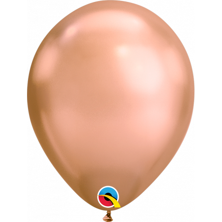 100 Ballons Mini Chromés - 12cm - 8 couleurs