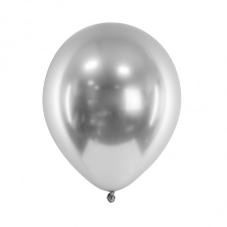 100 Mini Ballons Chromés 12cm - Premium