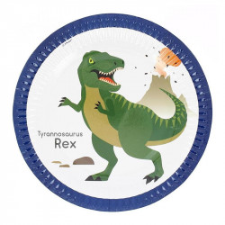 Grandes assiettes dinosaures