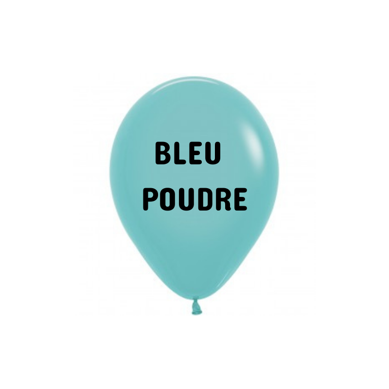 mini ballon sempertex bleu poudré