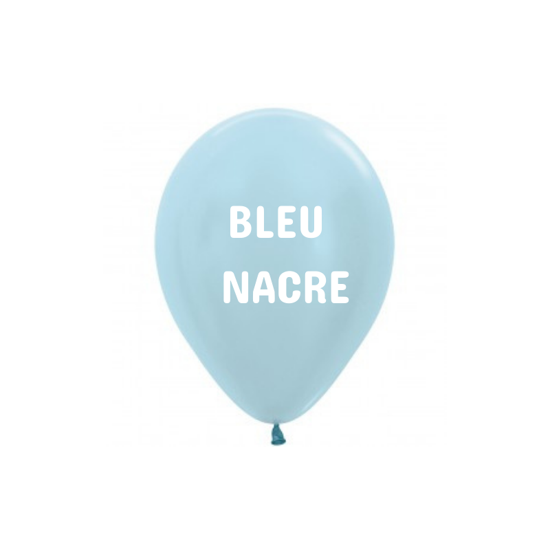 mini ballon sempertex bleu nacré