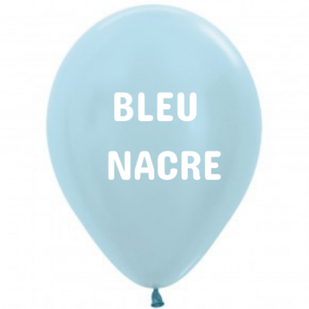 mini ballon sempertex bleu nacré