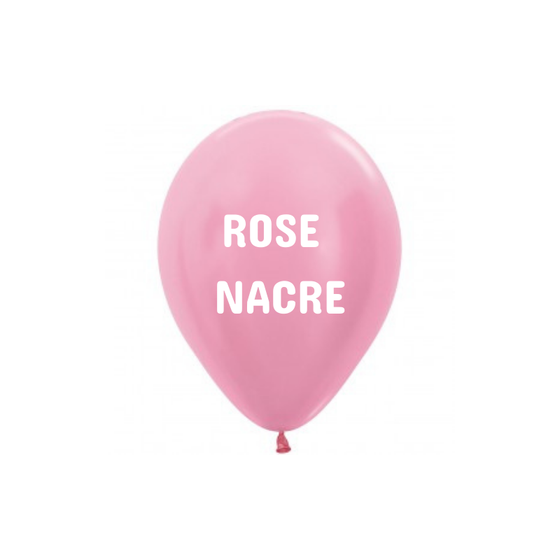 mini ballon sempertex rose nacré