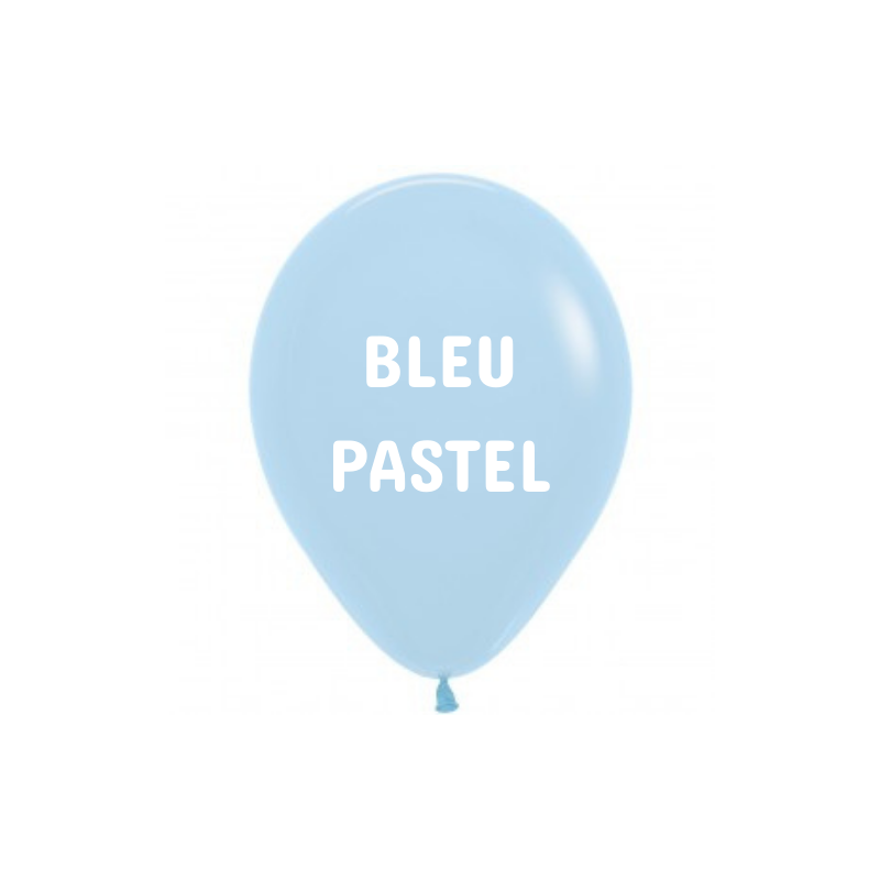 mini ballon sempertex bleu pastel
