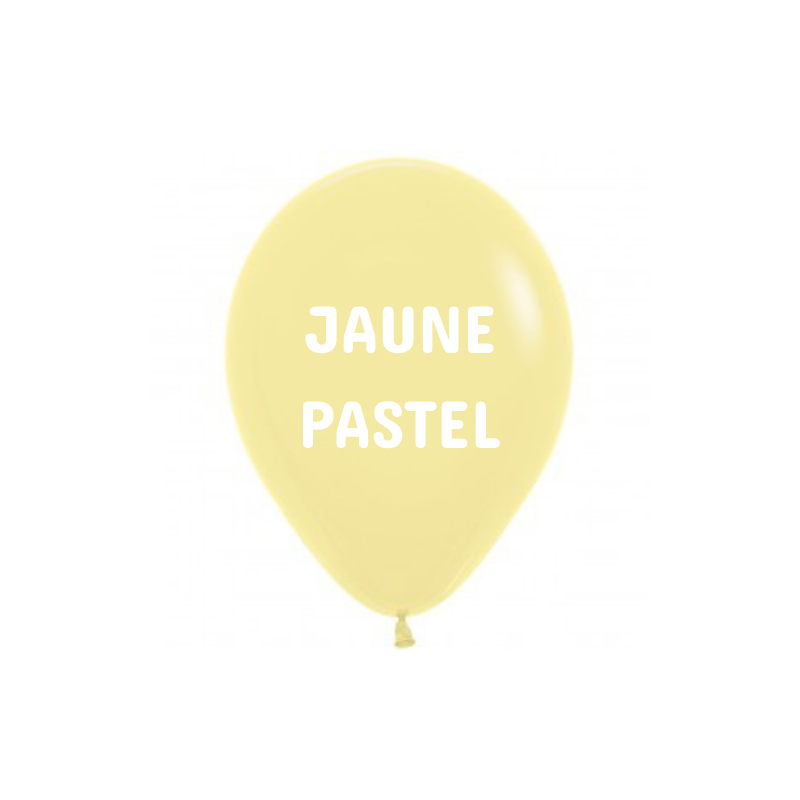 mini ballon sempertex jaune pastel
