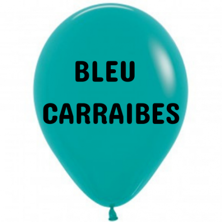 25 x ballons 40cm sempertex bleu carraibes