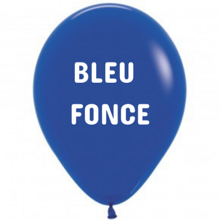 25 x ballons 40cm sempertex bleu foncé