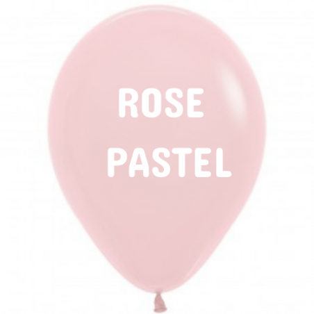 25 x ballons 40cm sempertex rose pastel