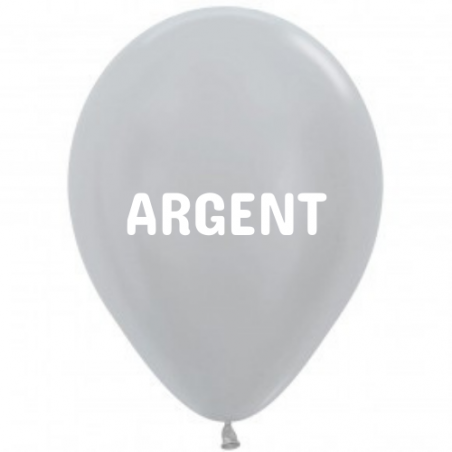 Ballons 40cm argent Sempertex Ballons 40cm argent Sempertex