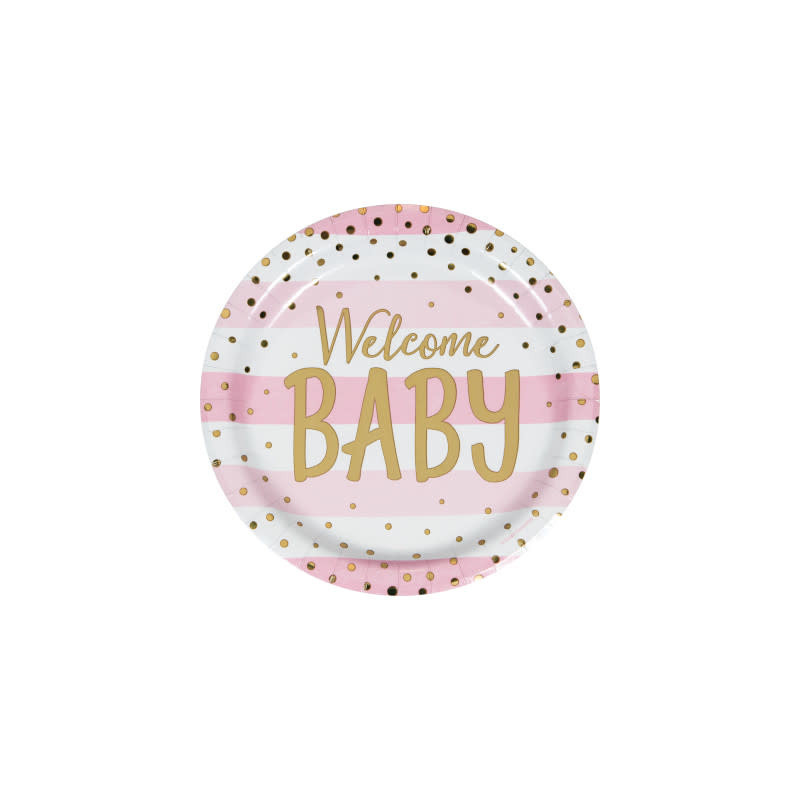 assiettes Welcome Baby