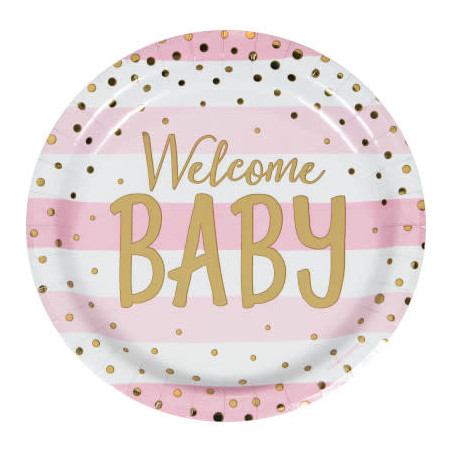 assiettes Welcome Baby assiettes Welcome Baby