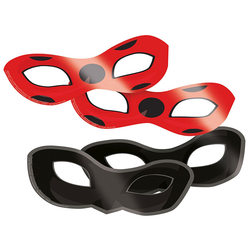 Balinco Masque de coccinelle rouge avec points noirs, Ladybug Mask, Coiffure, Masque de visage de coccinelle, Headwear