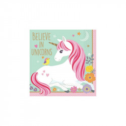 Kit Anniversaire Licorne, 16 Invités Licorne Vaisselle Ensemble