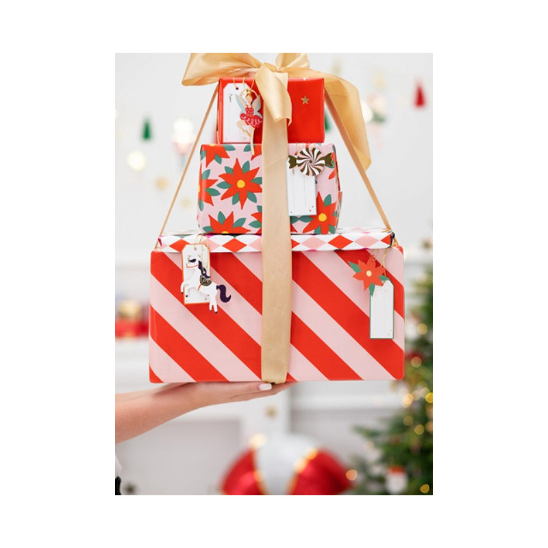 12 étiquettes à suspendre au sapin ou cadeaux de Noël inspiration