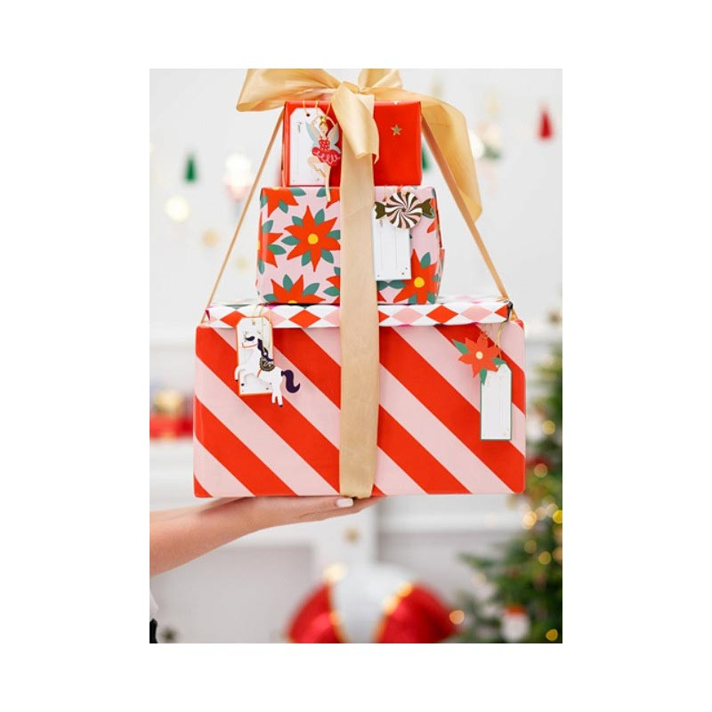 12 étiquettes à suspendre au sapin ou cadeaux de Noël inspiration