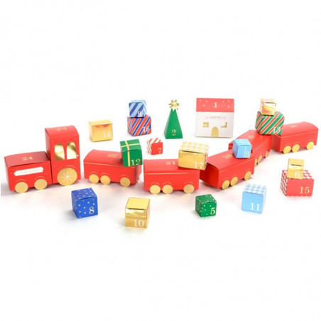 Kit calendriet de l'Avent Train DIY