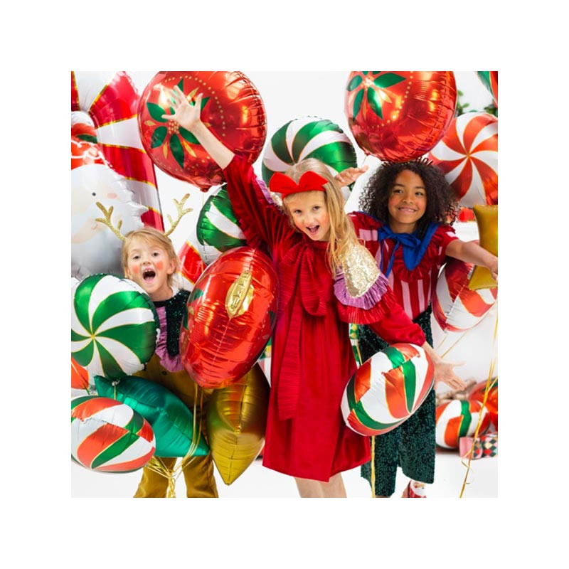 Acheter 3 ensembles Nombre de ballons en aluminium Polychrome Décorations  de fête de Noël Ballon d'argent Bonne année