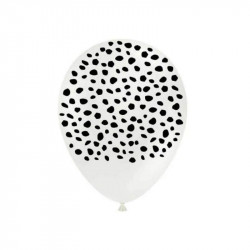 5 ballons latex motif cheetah - décoration jungle
