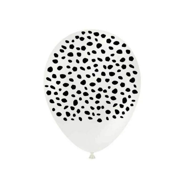 5 ballons latex motif cheetah - décoration jungle