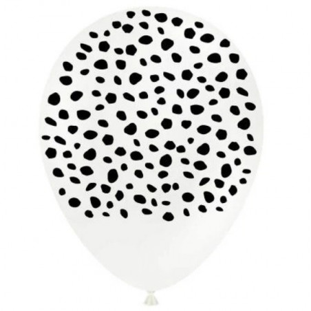 5 ballons latex motif cheetah - décoration jungle