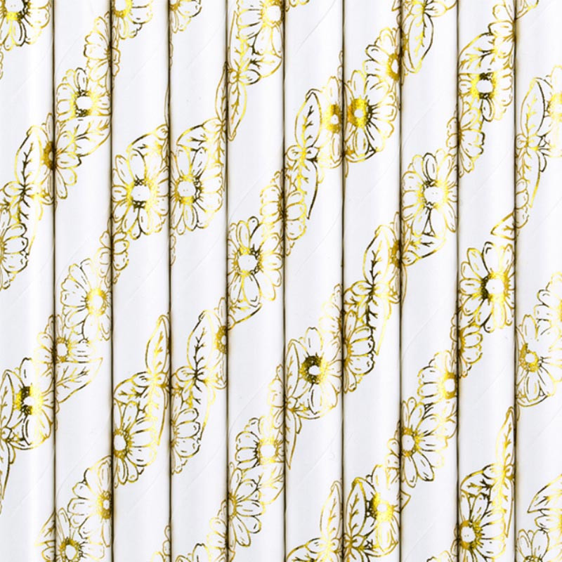 Pailles Motifs Fleurs Marguerites