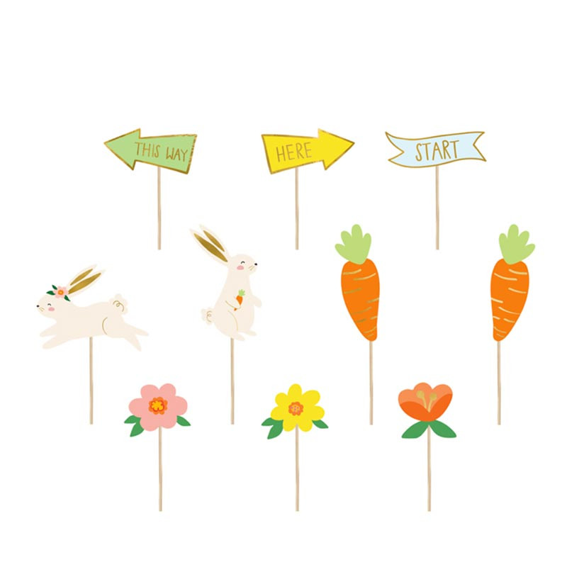 Set panneaux pour chasse aux oeufs