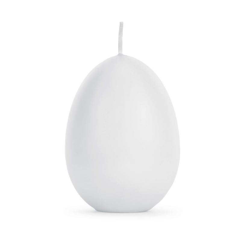Bougie en forme d'oeuf blanc