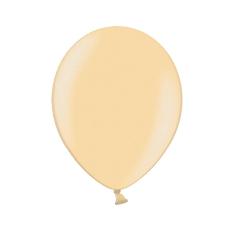 10 Ballons Latex Pêche Nacré Fête