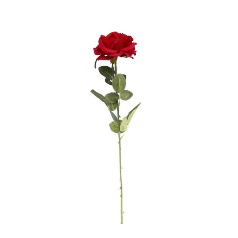 Grande Rose Rouge Fleur Artificielle Tige haut de gamme