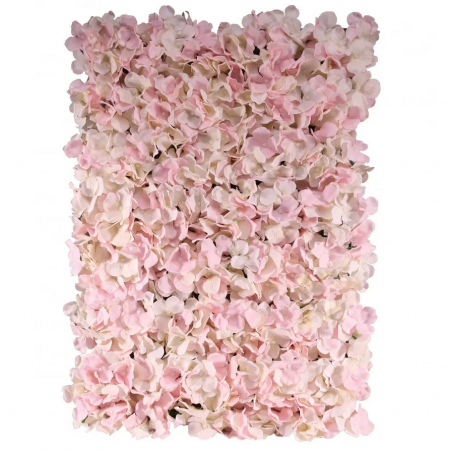 Grand Panneau pour Mur de Fleurs Rose & Blanc - Rideau Backdrop