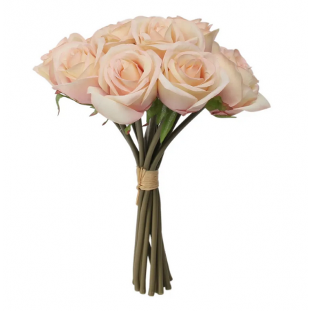 Gros bouquet de roses nude crème Fleurs Artificielles Premium
