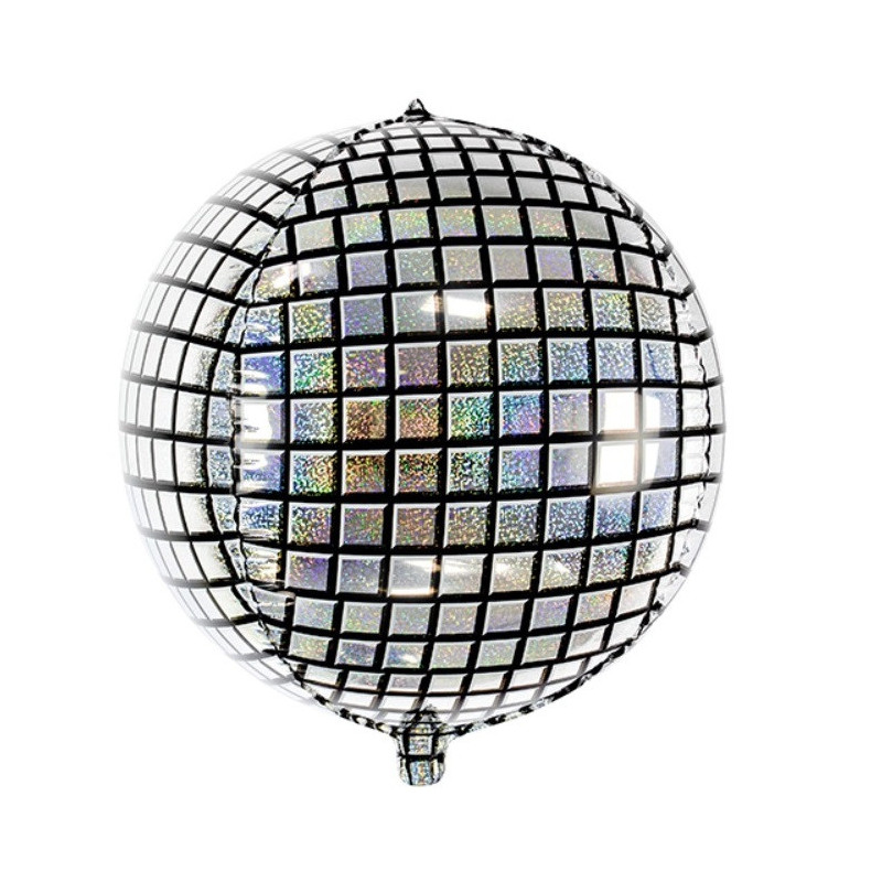 ballon boule disco à facettes miroir décoration fête musique