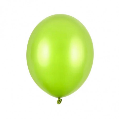 10 ballons vert anis nacré