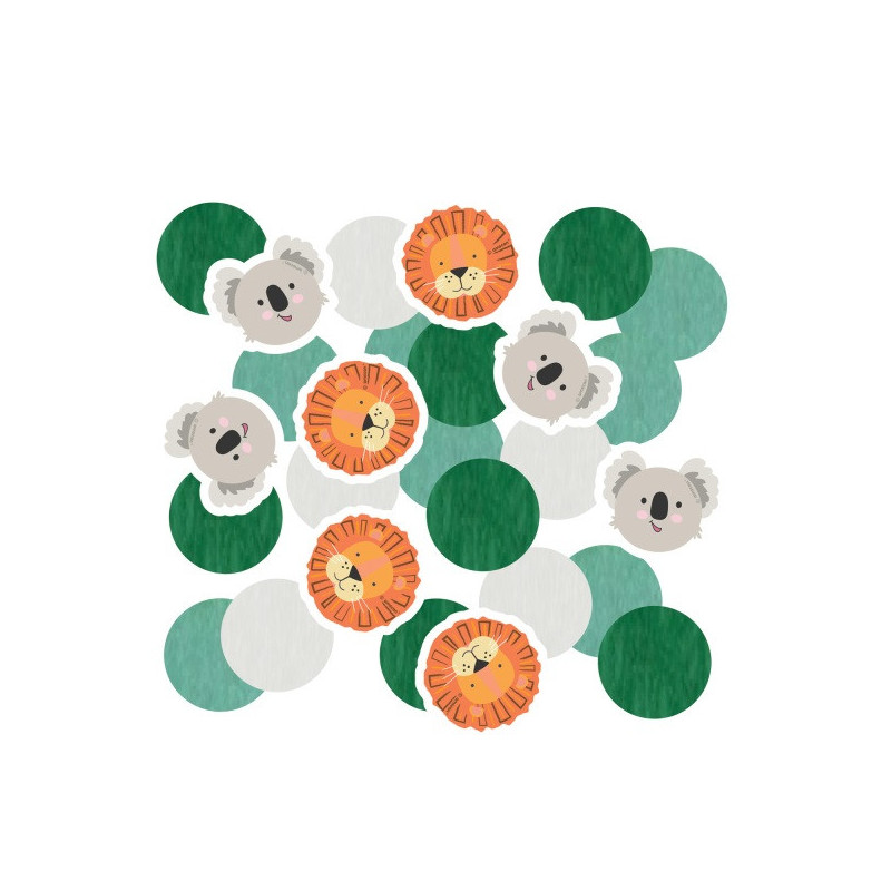 confettis thème jungle